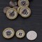 12 Pieces Small Faux Wood Plastic Buttons 24L 15mm / 5/8" Sanded Four Hole Multipurpose Buttons